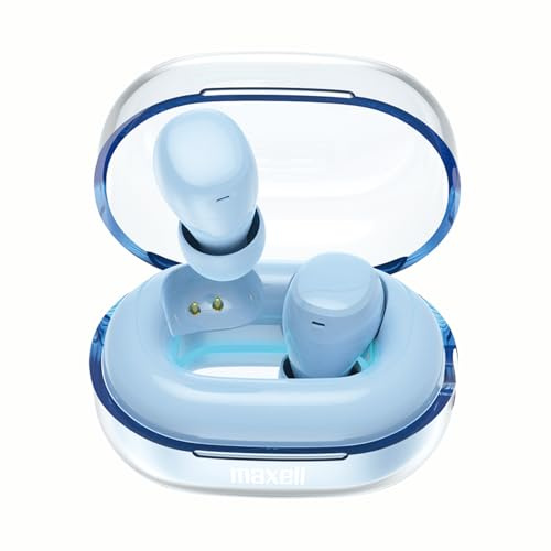 Maxell True Wireless Earbuds – Sleep Comfort Design – 12 Hours Playtime – Noise Isolation