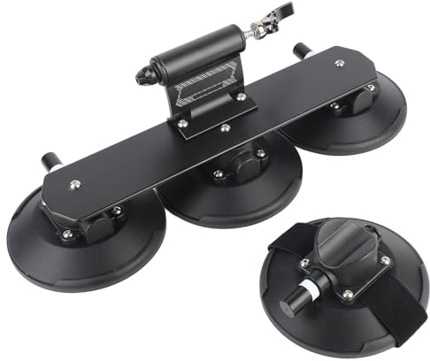 Pongnas Portabici da Tetto con Aspirazione da Ciclismo in Lega di Alluminio Portabici da Tetto per Auto (BLACK)