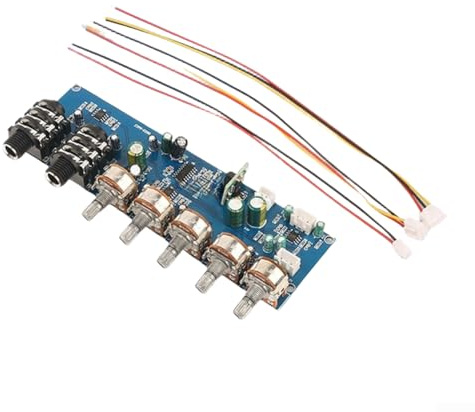 TONIXY PT2399 Karaoke-Mikrofonvorverstärker-Board, 12 V DC Reverb und Delay-Effektmodul, geräuscharmer Audio-Mixer für einstellbare und Musiksteuerung