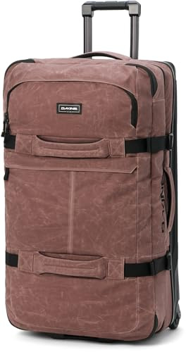 Dakine Rolling Duffel Bag 110 l, Split Roller Reisetasche mit Rollen, großer Koffer für Reisen, strapazierfähiges Gepäck mit Fächern, Marron beschichtet, 110 l