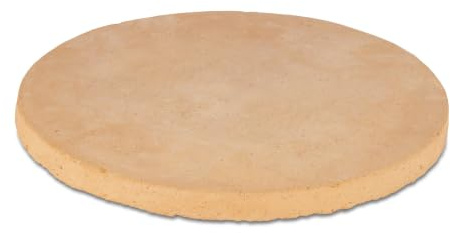 UNOLD Biscotto Sorrento Pizzastein Rund – Ø 33 cm, Made in Italy | Handgefertigt traditioneller Backstein - für Pizza & Brot – Optimale Feuchtigkeitsaufnahme | für Pizzaofen Enzo (68916)