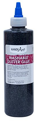 Handy Art by Rock Paint e colla Glitter lavabile – nero