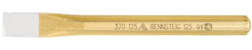 Rennsteig Flat Tile Painted Chisel, Gold/Red, 125 mm