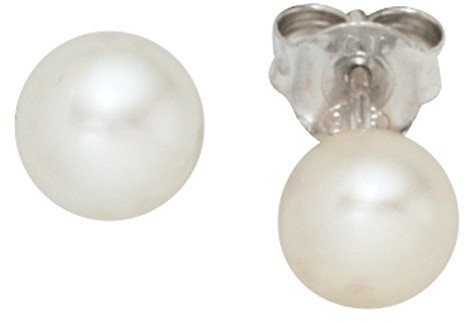 Jobo Damen Ohrstecker 925 Sterling Silber 2 Süßwasser Perlen Ohrringe Perlenohrstecker