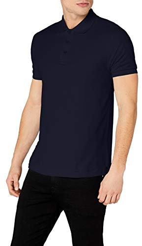 Fruit of the Loom Men's Premium Short Sleeve Polo Shirt, Deep Navy, X-Large