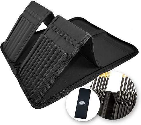Myartscape Paint Brush Holder, Black Organizer for 15 Long Handle Brushes - Art Storage Case for Acrylic, Oil & Watercolor Paintbrushes - Artist Quality Supplies