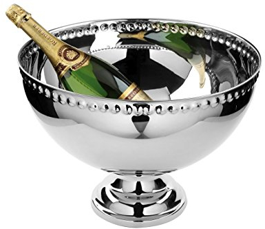 Fink - Punchbowl - Sektkühler - Flaschenkühler - Jupiter - gehämmert - Edelstahl - Ø 43 - Höhe 30 cm