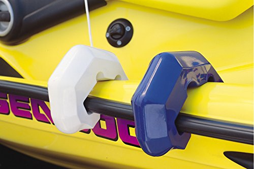 Taylor Made Buoy for Personal Watercrafts, Hook Under Quick Attachment, Flexible Shape, Inflation Valve, Suction Cup and Securing Line Included, for Use at Low Speed or Docking, Yellow – 2020108225 | Hooks under bond flange for quick attachment, flex areas conform to watercraft shape, inflation valve adjusts pressure