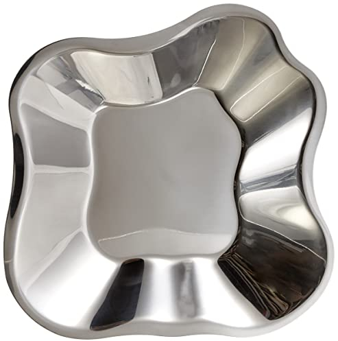 Iittala Schale Aalto 358 mm Silber aus Edelstahl