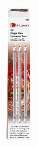 Halogen Heater Tubes Replacement 400W 197mm Pack Of 3