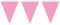 Folat Wimpelkette/Party-Dekoration, Gesamtlänge: 10 Meter, mit 15 Fähnchen, Pink