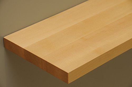 Holz-Projekt-Summer Regalboden-Regalbrett-Echtholz-T-13cm-Dicke-25mm-Laenge-indiv-DIY (50cm, Birke)