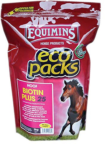 Equimins EQS0039 Biotin Plus 25 Supplement Eco Pack - Clear, 2 kg