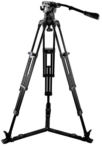 E-IMAGE EG10A2L 2-Stage Aluminum Tripod Legs with GH10L Head - 100mm