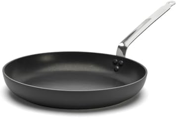De Buyer - Poêle ronde antiadhésive CHOC INTENSE en aluminium - Diamètre 32 cm -, Noir