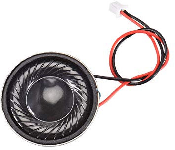 sourcing map 2W 8 Ohm Micro Internal Speaker Magnet Loudspeaker 28mm Dia with Pin Wire