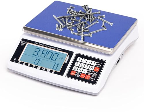 Industrial Counting Scale Digital Scale for Parts and Coins kg/g/lb Electronic Gram Scale Inventory Counting Scale Industrial Parts Coins Piece Counting Scale (30kg/66lb, 1g)