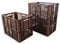kanister-vertrieb® 5er SET Bäckerkisten 600x400x230mm, Bäckerkiste, Brotkiste, Brotkörbe, Brötchenkiste, Aufbewahrungsbox offen, 60x40x23cm, Stapelbehälter, Eurobehälter, Stapelkisten braun