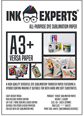 Ink Experts Versa Allzweck-Sublimationspapier, A3+, 115 g/m², 100 Blatt