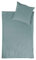 jilda-tex Bio-Bettwäsche Stone-Washed Renforce Lissabon 100% Bio-Baumwolle Knitterlook Stehsaum Bügelfrei Uni Leinen-Optik Bügelfrei GOTS Made in Green (Steinblau, 240 x 220 cm)
