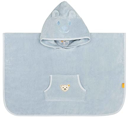 Steiff Unisex Kinder Mini Basic Bade Poncho, Celestial Blue, One Size