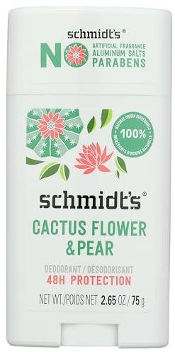 SCHMIDTS DEODORANT Cactus Flower & Pear Deodorant, 2.65 OZ