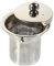 HEMOTON Tea Strainer Insert with Lids Stainless Steel Tea Infuser Tea Filters Metal Teapot Replacement Mesh Strainer Tea Pot Accessories (Silver )