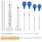 Glas Pipette Glas Meßzylinder Set, Glas Pipette Dropper, 4 Stück Transfer Pipette 5ml 10ml,2 Stück Graduierten Glasmesszylinder 100ml 50ml Für Lebensmittel Forschung Schule Zu Hause Klare Messpipetten