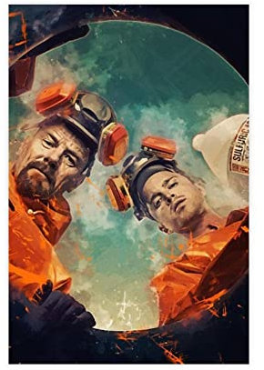 RIPEX Breaking Bad TV-Serie, Leinwand-Poster, Wandkunst, Dekoration, Bild, Gemälde für Wohnzimmer, Schlafzimmer, Dekoration, Rahmen-Stil, 30 x 45 cm