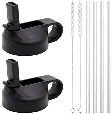 PHULWEL Straw Lid for Hydro Flask Standard Mouth or Wide Mouth, Sports Caps Water Bottle Accessories Top Replacement Straw Lid - 2 Pack