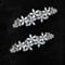 Golewedy haarschmuck hochzeit Strass-Haarspangen (2 Stück) ausgefallene Braut-Haarspangen Kristall-Haarspange Haarspangen für Frauen Strass-Haarschmuck