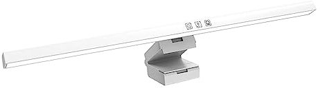 predolo Computer Monitor Lamp, LED Desk Lamp, Screen Hanging Lamp, Adjustable Brightness, Asymmetric Light Source, Computer Monitor Light Bar, White