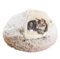 XIEMINLE Beruhigendes Katzenbett, Haustierkissen, Sofa, Anti-Angst, Katzensofa, waschbares Katzennest, Donut-Kuschelnest, Katzenkissen, Katzenbett Haus für Kätzchen und Welpen, Hunde, 40 cm, Kaffee