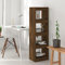 CKioict Eckvitrine Modernes Standregal Wohnzimmermöbel Bücherregal/Raumteiler Braun Eichen-Optik 40x30x135 cmfür Wohnzimmer, Schlafzimmer, Büro