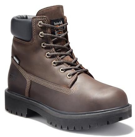Timberland PRO Stivali da lavoro industriali impermeabili isolati con punta di sicurezza in acciaio da uomo, 15,2 cm, Marrone 2024 Nuovo, 47 EU