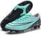 Rokiemen Football Boots Men's Professional Competition Athletics Training Sneakers Breathable Soccer Shoes Outdoor Football Shoes for Teenage Unisex Cyan UK 6.5