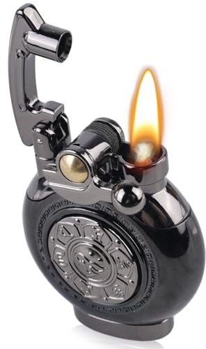 Vintage Feuerzeug, Antikes Steampunk-Feuerzeug, Coole Feuerzeuge Kerosin Feuerzeug, Wiederverwendbares Winddichtes Trenchfeuerzeug, Geburtstagsgeschenke Für Männer Papa Ehemann