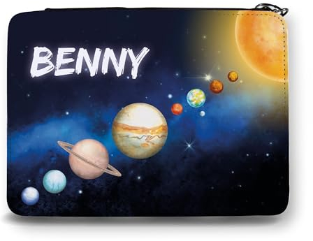 Wandtattoo Loft Gefüllte Federtasche Federmäppchen Sonnensystem personalisiert Wunschname Schulanfang Schule Einschulungsgeschenk