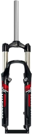 26 Inch Mountain Bike Suspension Fork Travel 100mm Suspension Fork 1-1/8 Straight Tube Disc Brake V-Brake Bicycle Fork QR 9mm Manual Lock