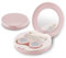 2 Pack Travel Contact Lens Case Kit, Portable Eye Contact Case with Mirror, Remover Tool, Tweezers & Solution Bottle, Contact Lens Holder Box Container Storage for Outdoor Daily (Round, Pink)