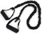 Bandes de résistance tressées, Corde de Traction Bande d'exercice de Fitness Ceinture élastique Yoga entraînement de Puissance poignée Confortable (Noir (30 LB))