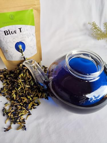 Blue T – ändrar färg från blått till lila med citronjuice | premiumkvalitet – snabb direkt frakt från Tyskland – handplockade (100 g blommor)