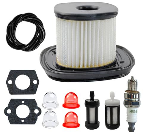 Kurihina Kompatibel mit SH86C Luftfilter mit Zündkerze, Kraftstofffilter für Stihl BG86 SH86 BG86C BG56 BG66 Gebläse-Luftfilter