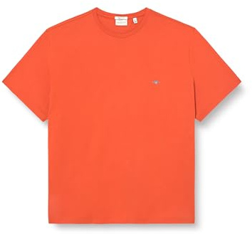 GANT Men's Reg Shield SS T-Shirt, Deep Orange, 3XL