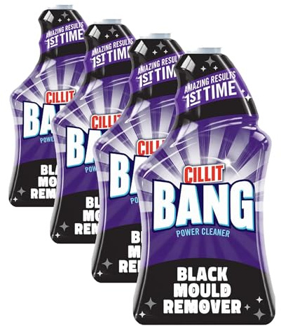 Cillit Bang Black Mould Remover, 750ml – Effortless Shine for Damp Areas (Pack of 4)