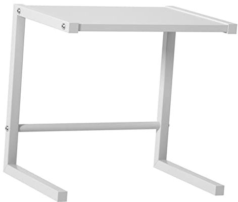 MOLUCKFU Microwave Holder and Air Fryer Stand Space-saving Kitchen Organizer for Countertop Use Sturdy Construction Household Appliances Rack Finish