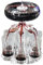 Distributeur de liqueur – Distributeur d'alcool – Ensemble de verres à shot – Distributeur de boisson et support avec 6 tasses pour accessoires de bar à domicile
