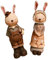 Vaguelly 1 Paar Kaninchen Dekorative Ornamente Knuddelig Netz Hasenfigur Großes Sparschwein Bank Dinosaurier Brief Sparschwein Tiger Kostüm Plüsch Tiere Ausgestopft Häschen-Statue Harz