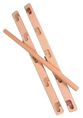 Barra de dominadas para marco de madera, ajustable en 5 niveles, 3 colores