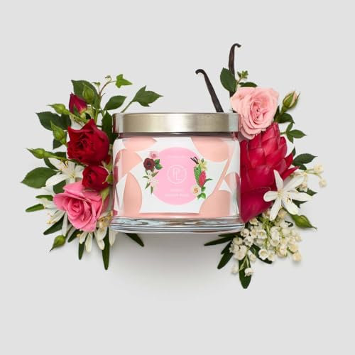 3- Docht Glas Bergamotte Jasmin Rosenduft